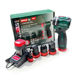Máy Khoan Đa Năng 4 Đầu Amaxtools AKI6511-Plus 16V, Kèm 2 Pin Sạc