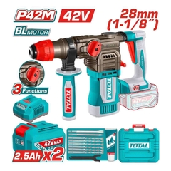 Máy Khoan Bê Tông Không Chổi Than Dùng Pin 42V Total TRHLI422882