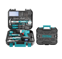 Bộ dụng cụ Total 127pcs với khoan pin 12V THKTHP11272