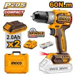 Máy Khoan Vặn Vít Pin 20V INGCO CDLI20602 Lực Siết 60Nm
