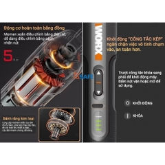 [Sale 25/9] Máy Vặn Vít Pin 4V Worx WX242