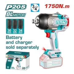 Máy Siết Buloong Không Chổi Than Dùng Pin 20V (không Kèm Pin & Sạc) Total TIWLI201751