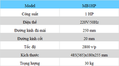 Máy mài bàn Hồng Ký 1HP 220V 2800V/P - MB1HP