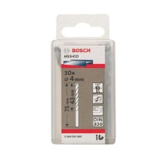 Mũi Khoan INOX HSS-Co 4mm (Hộp 10 Mũi) Bosch 2608585880