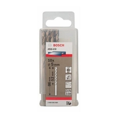 Mũi Khoan INOX HSS-Co 5mm (Hộp 10 Mũi) Bosch 2608585885
