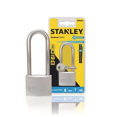 Ổ Khóa Stanley Chrome Trắng, Càng Dài 30,40,50mm - S742-015