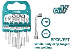 Bộ chìa vặn góc L 6 chi tiết  7-14mm Total TLASWT0601