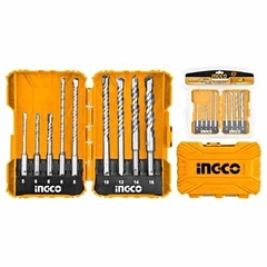 Bộ 9 mũi khoan bê tông đuôi gài INGCO AKDL30901
