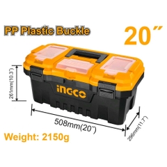 Thùng đựng đồ nghề 20 inch INGCO PBX2001 - Khóa nhựa