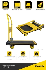 Xe đẩy hàng 4 bánh gấp gọn 150kg Stanley PC527