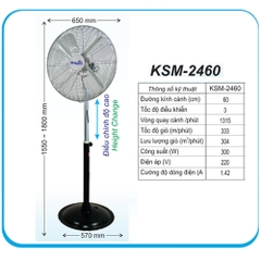 Quạt đứng Dasin KSM-2460