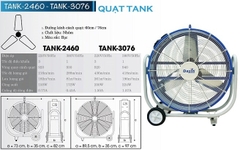 Quạt di động Dasin TANK2460-TANK-2460