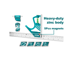 Thước vuông kết hợp cán nhựa 300mm TOTAL TMT653005 Xsafe