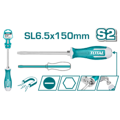 Tua vít dẹp đóng xuyên 6X150mm TOTAL THGS61506