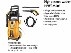 Máy phun xịt rửa áp lực cao Ingco HPWR25008 2500W Xsafe