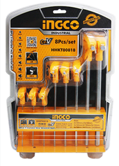 Bộ 8 Chìa Lục Giác Tay Cầm Chữ T Ingco HHKT80818