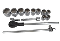 Bộ đầu tuýp có tay vặn 3/4'' 15 chi tiết INGCO HKTS034151 chính hãng