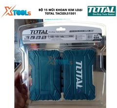 Bộ 15 mũi khoan HSS Total TACSDL51501 giá rẻ