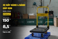 Xe Đẩy Hàng 4 Bánh Gấp Gọn 150kg Stanley PC508