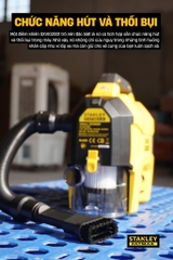 Máy bơm hơi đa năng 3 trong 1 bơm/thổi/hút bụi Stanley SXVI02001 (không pin, sạc)