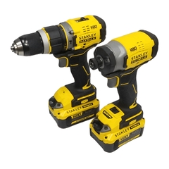 Combo Máy Khoan Pin SBD721 Và Máy Vặn Vít SBI820 Dùng Pin 20V Stanley Fatmax SBDI469M2T-B1