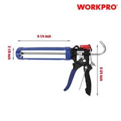 Súng bắn keo Silicon, kích thước: 230mm (9 inch), Workpro - WP224001