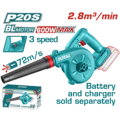 Máy thổi bụi không chổi than dùng pin 20V (không kèm Pin & sạc) Total TABLI2068
