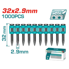 Bộ 10 đinh bê tông 32mm Total TAC02321