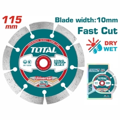 Đĩa cắt gạch khô có phủ hợp kim nhân tạo Total TAC2111153 115x22mm