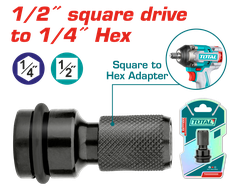 Đầu chuyển đổi vuông 1/2 inch sang lục giác 1/4 Total TAC60501
