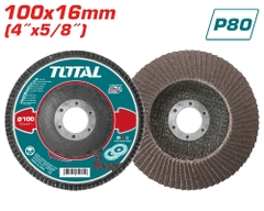 Đĩa Nhám Xếp P80 100x16mm (4 inch) Total TAC6310080