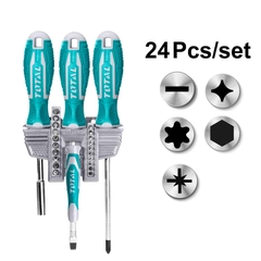 Bộ tuốc nơ vít 24 chi tiết TOTAL TACSD302462