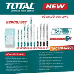 Bộ 22 lưỡi cưa lọng TOTAL TACSDL62201
