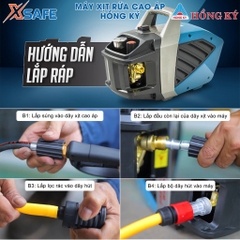 Máy xịt rửa cao áp có chỉnh áp Hồng Ký ZET MOTO cao cấp Premium ZT18 A000553