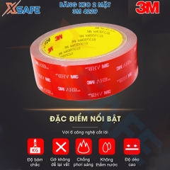 Băng keo 2 mặt cường lực 3M 4229 dài 10M, 30M