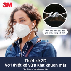 Khẩu trang KF94 trắng/đen 3M 9013