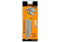 Bộ 9 chìa lục giác bông INGCO HHK13092 T10-T50 chính hãng