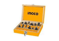 Bộ 12 mũi phay gỗ 12mm Ingco AKRT1221 chính hãng