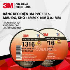 BĂNG KEO ĐIỆN 3M PVC 1316 CÁCH ĐIỆN 1KV