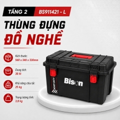 Thùng đồ nghề size L kháng nước Bison BS911421-L