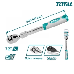 Tay vặn mở rộng 1/2 inch dài 320-450mm TOTAL  THT106128L