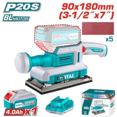 Máy Chà Nhám Hình Chữ Nhật Không Chổi Than Dùng Pin 20V Total TFSLI20311