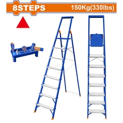 Thang Nhôm Gia Đình Bằng Thép Và Nhôm 8 Bậc WADFOW WLD1H08