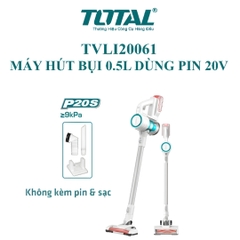 Máy Hút Bụi 0.5L Dùng Pin 20V (không Kèm Pin & Sạc) Total TVLI20061