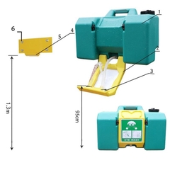 Thiết Bị Rửa Mắt Khẩn Cấp Dạng Treo Tường 30 Lít