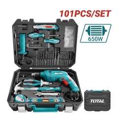 Bộ máy khoan búa 101 món 650W Total THKTHP1012E