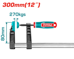 Kẹp Gỗ Chữ F 80x300mm Total THT1320801