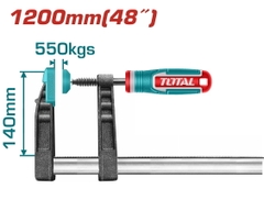 Kẹp Gỗ Chữ F 140x1200mm Total THT1321402