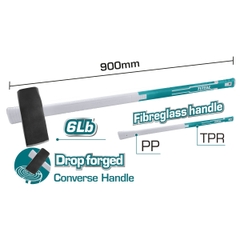 Búa Chẻ Total THT78206D