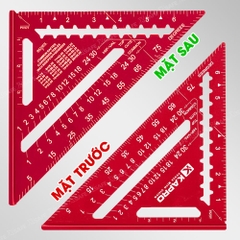 Thước Eke Vuông Kapro 446 Đỏ Kim Loại Nguyên Khối 7 Inch